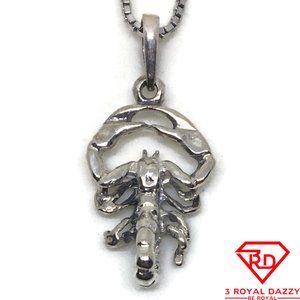 Scorpio Zodiac 3D Pendant 925 Sterling Silver